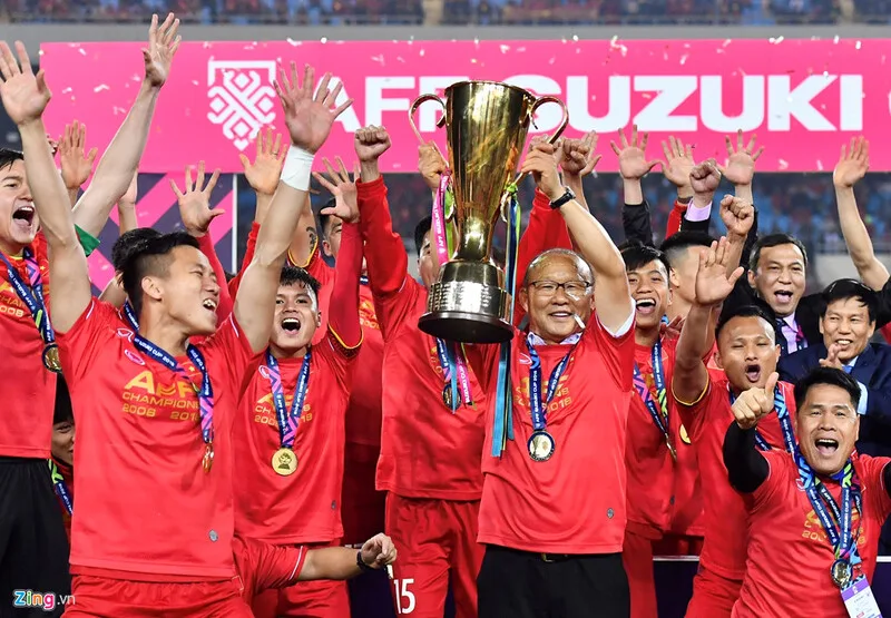 AFF Cup 2018 đánh dấu sự thăng hoa của thế hệ vàng dưới thời Park Hang-seo. .