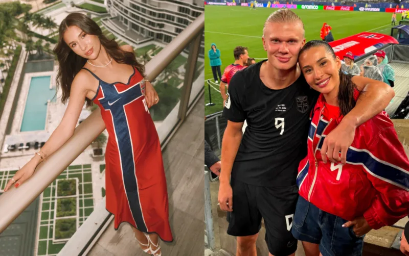 Bạn gái Haaland là Isabel Haugseng Johansen, cô gái Na Uy từng chơi bóng và quen tiền đạo Manchester City từ thời niên thiếu tại Bryne.