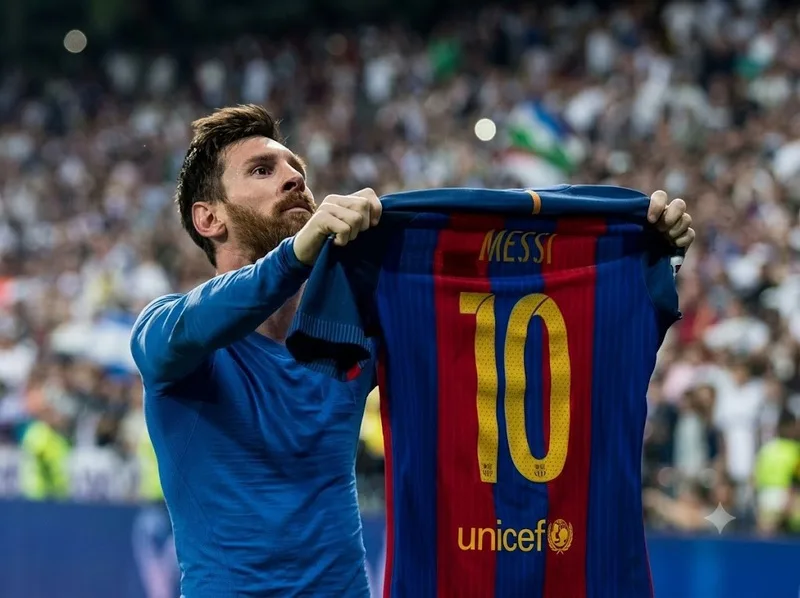 Messi ghi bàn trong màu áo Barcelona, PSG và Inter Miami.